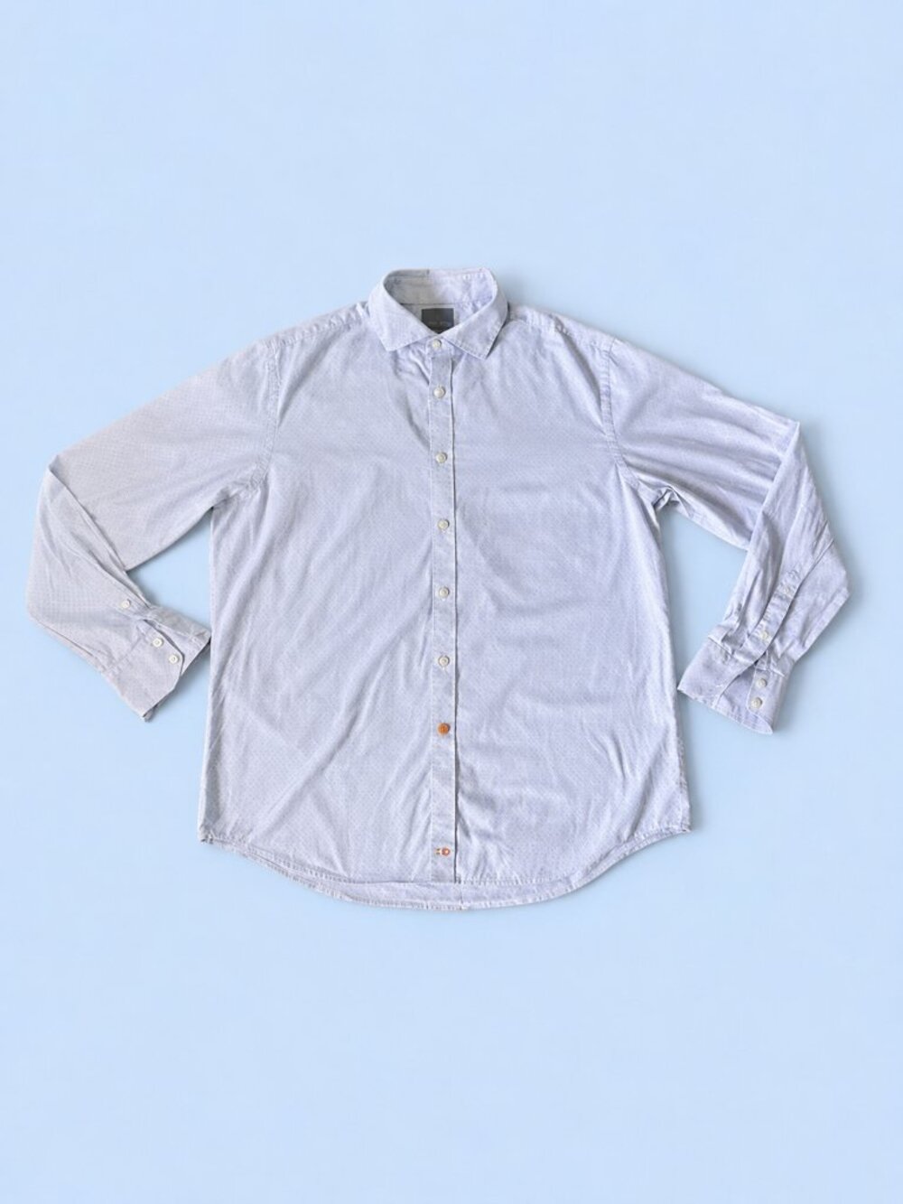 Thomas Dean Men’s XL 100% Cotton Long Sleeve Button Down Shirt